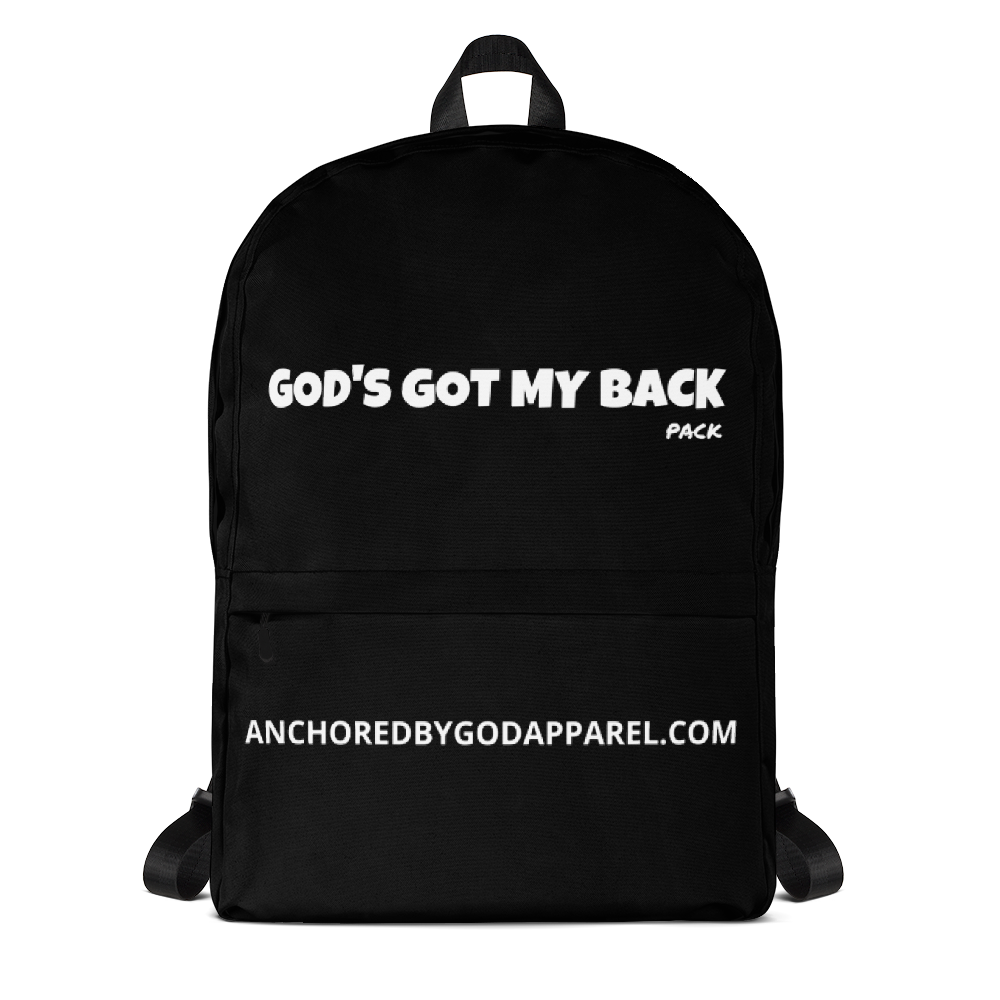 Black God's Got My Back Backpack